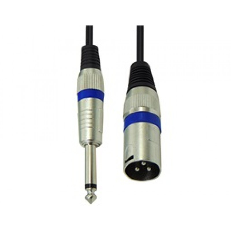 Jack 6.3 Male Mono To Canon XLR Male Cable 5m Victronic XC0031-5.0M Καλώδιο Ήχου