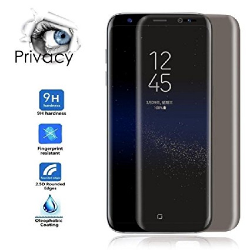 Premium Tempered Glass Full Cover Screen Protector 3D 9H 0.3mm Samsung Galaxy S8 Plus Γυάλινο Προστατευτικό Οθόνης (G955F)