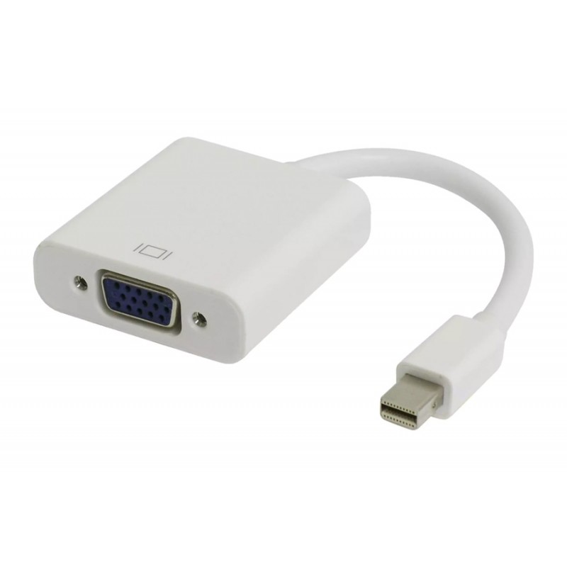 Display port Mini Male 0.20m To VGA Female White CAB-DP067