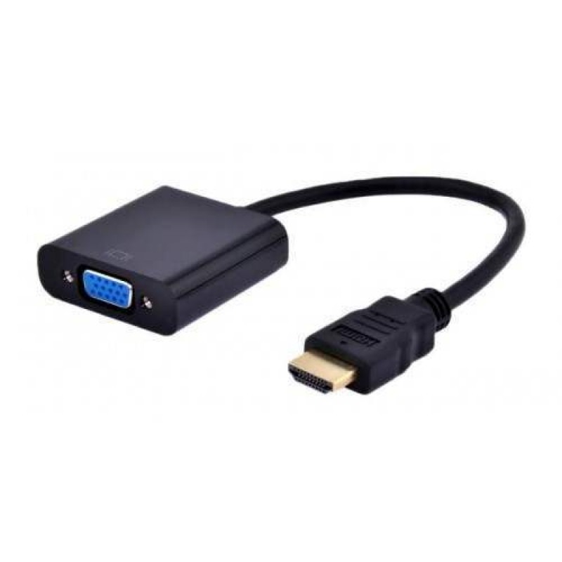 HDMI 1.4 MALE GOLD 0.20m TO VGA FEMALE BLACK CAB-H030