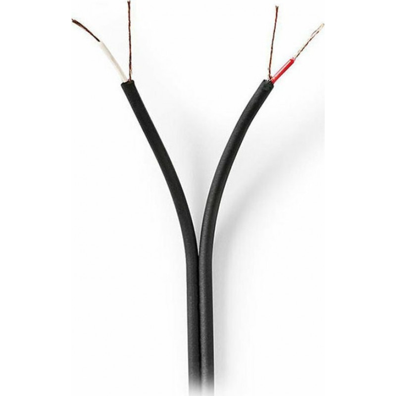 Sound Cable Black 100m 2 X 0.12 mm Καλώδιο Ηχείων Μαύρο Nedis CAGW2200BK1000