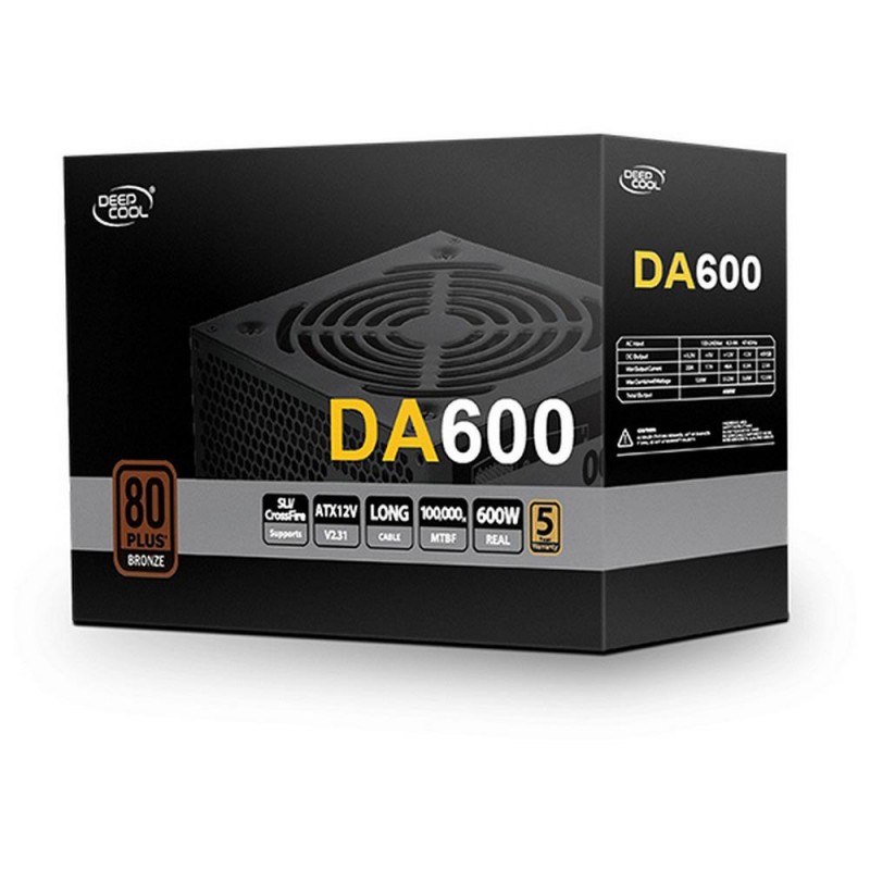 600w Power Supply Deepcool DA600 Tower Psu Τροφοδοτικό Υπολογιστή