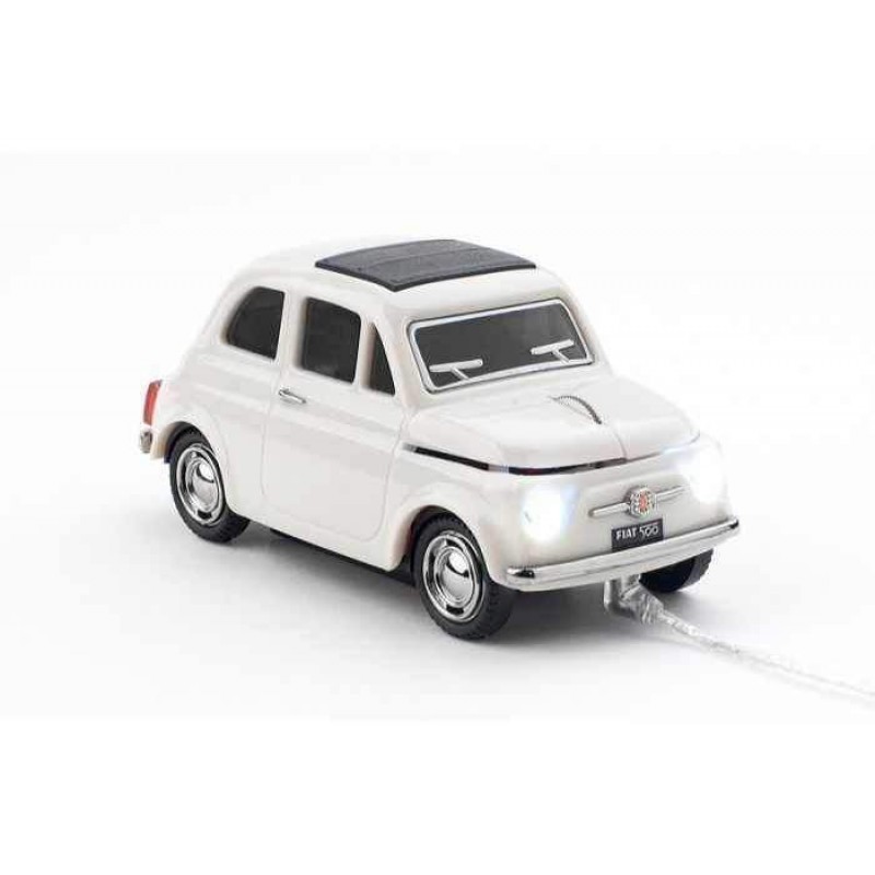 MOUSE WIRED OPTICAL CLICK CAR FIAT 500 OLD COOL GRAY CCM660028 ΟΠΤΙΚΟ ΠΟΝΤΙΚΙ