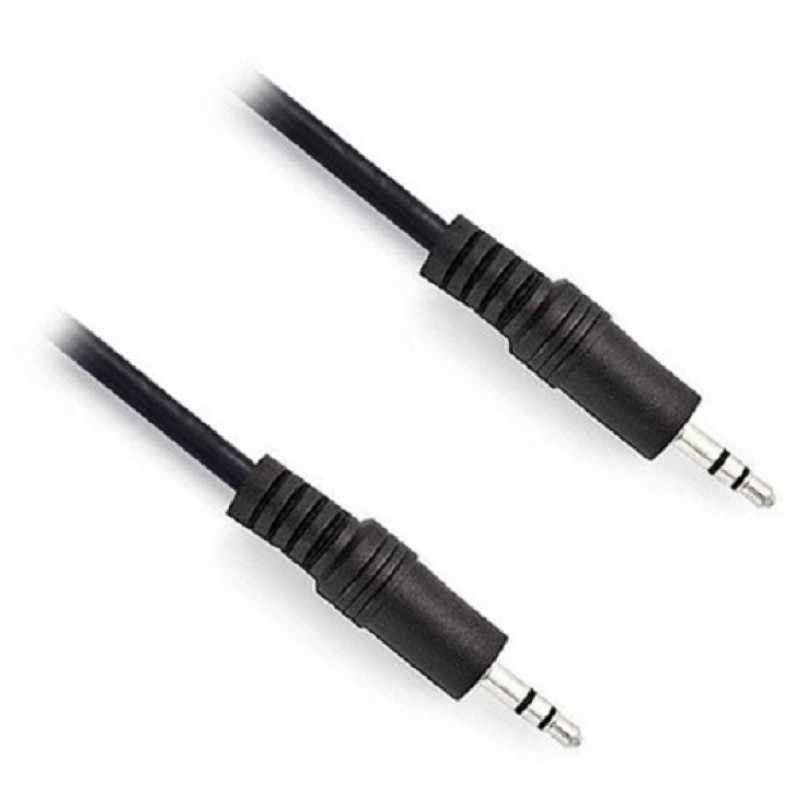 Jack 3.5 Male To Jack 3.5 Male 3pin Silver 0.5m Stereo Καλώδιο Ήχου FTT16-022