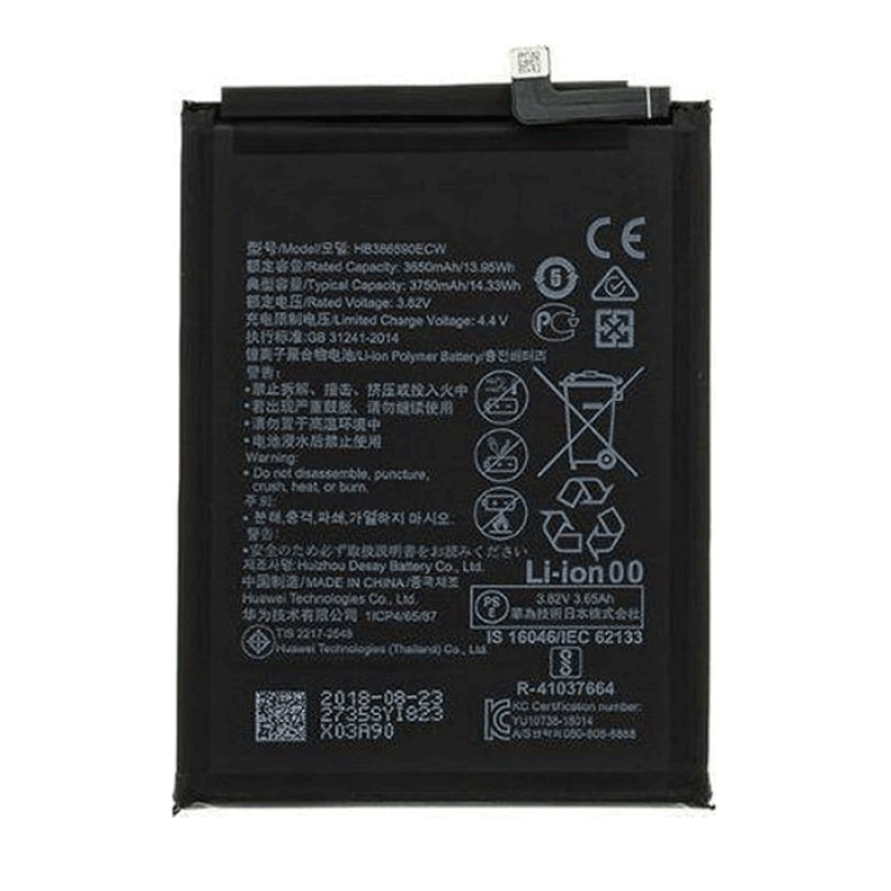 Μπαταρία Huawei Ascend Honor 8x/Mate 20 Lite/P10 Plus OEM Battery HB386590ECW/HB386589ECW Lion 3.8V 3750mAh