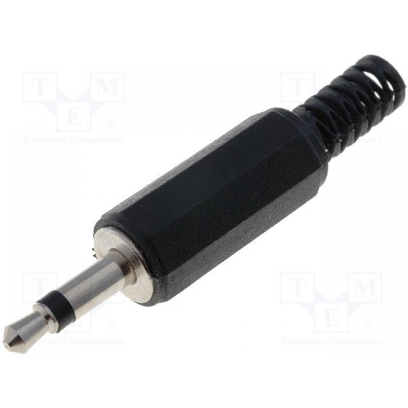 Τελικό Βύσμα Μονοφωνικό Ήχου Jack 3.5 Mono Male Plug Adapter JC-005 Black XJ-D005 TP2-066