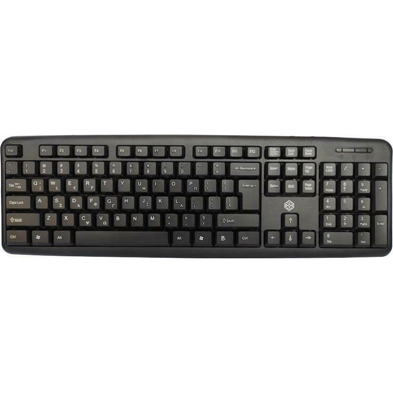 Πληκτρολόγιο Ενσύρματο Μαύρο Wired USB Keyboard Black NG KB103-GR