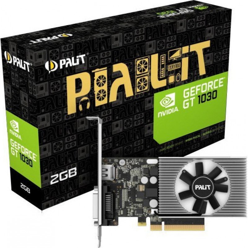 Pci-E 2.0 Pallit Nvidia GeForce GT 1030 SL 2Gb GDDR4 PALNEC103000646-1082F Κάρτα Γραφικών