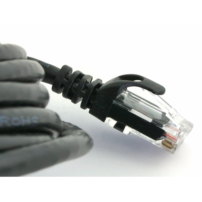 UTP Ethernet Cable 20m Black Cat 6e Καλώδιο Δικτύου Μαύρο Powertech CAB-N078