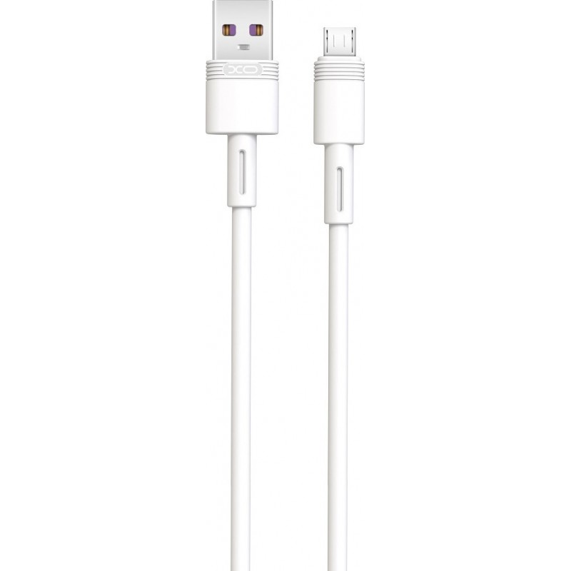 USB A 2.0 Cable Male To Micro USB B 2.1A Fast Charging White 1m RX08V