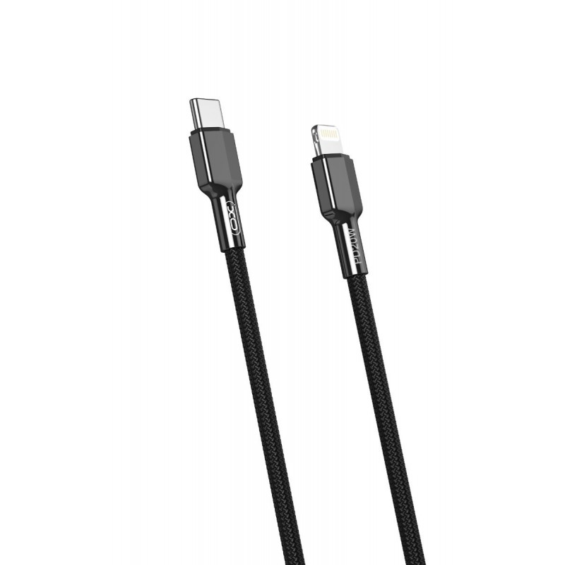 USB 3.0 Type C Cable To Lightning 20W Super Fast Charge Black 1m Καλώδιο Μαύρο XO-NB-Q183A