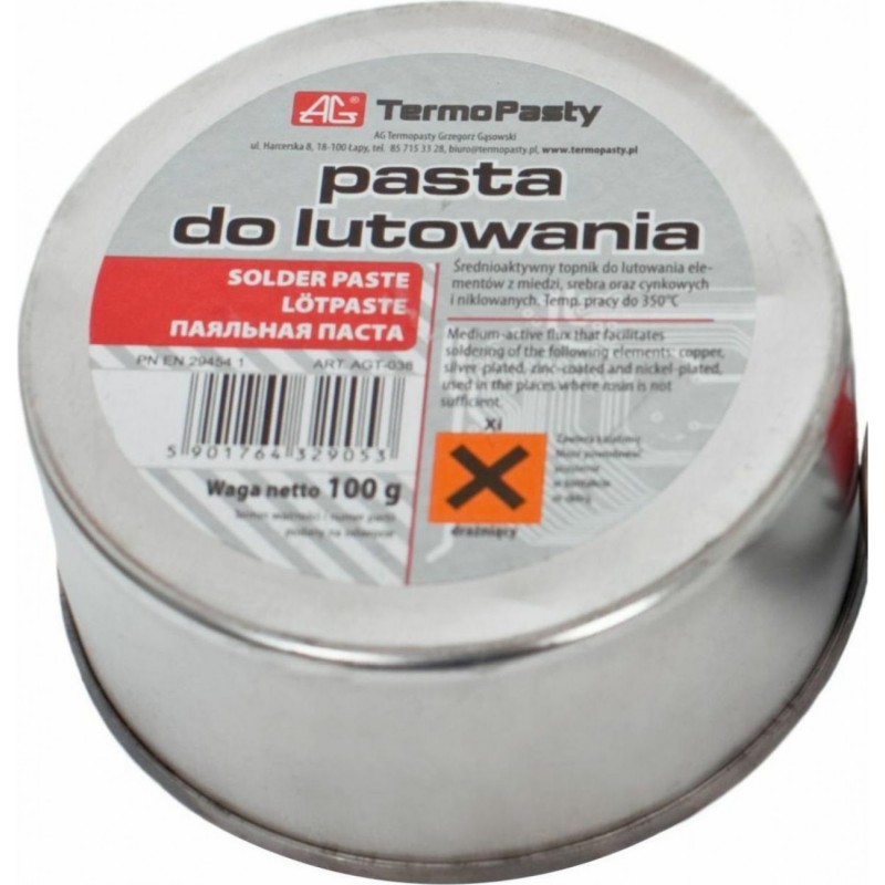 Kalafonia Flux Soldering Paste Creme 100gr Αλοιφή Κόλλησης Για Κολλητήρια AGT-038