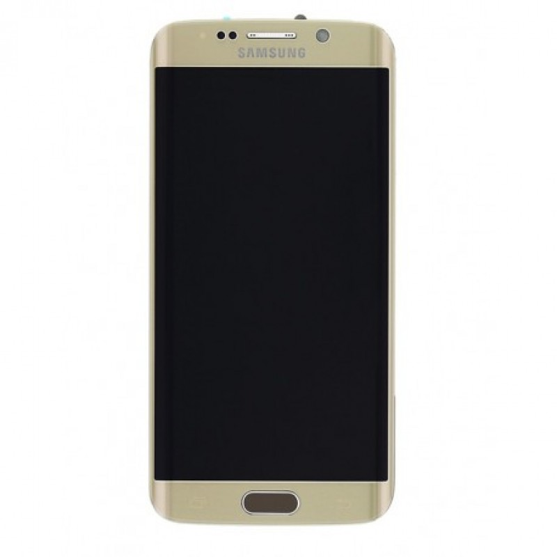 Οθόνη Samsung Galaxy S6 Edge SM-G925F GH97-17162C Original LCD & Touch FHD Gold Curved Αυθεντική οθόνη & Τζάμι Αφής Χρυσή