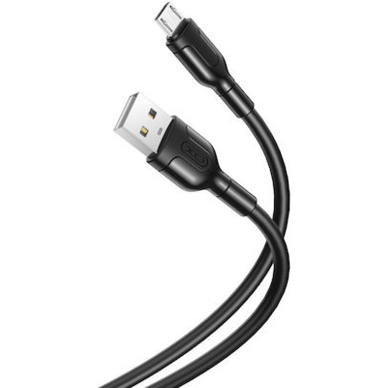 USB A 2.0 Cable Male To Micro Usb Black 1m XO NB212