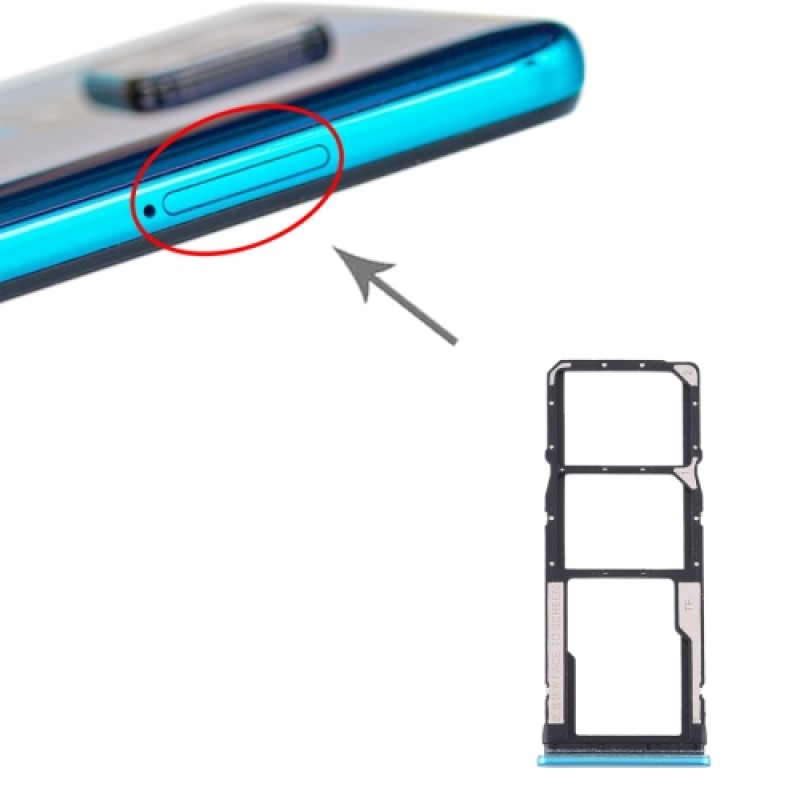 Βάση Κάρτας Πράσινη Xiaomi Redmi Note 9T Sim Tray Green