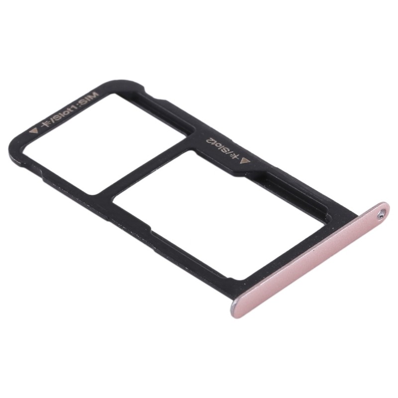 Βάση Κάρτας Διπλή Ροζ Huawei P9 Lite 2017 - P8 Lite 2017 Sim Tray Pink