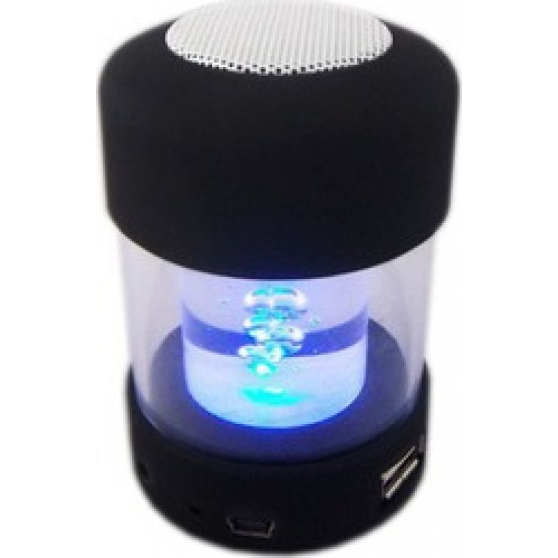 POWERTECH PT-127 ΗΧΕΙΟ 3 Watt USB & MICRO SD MAΥΡΟ ΜΙΝΙ POWER TECH SPEAKER & FM 2.0 BLACK