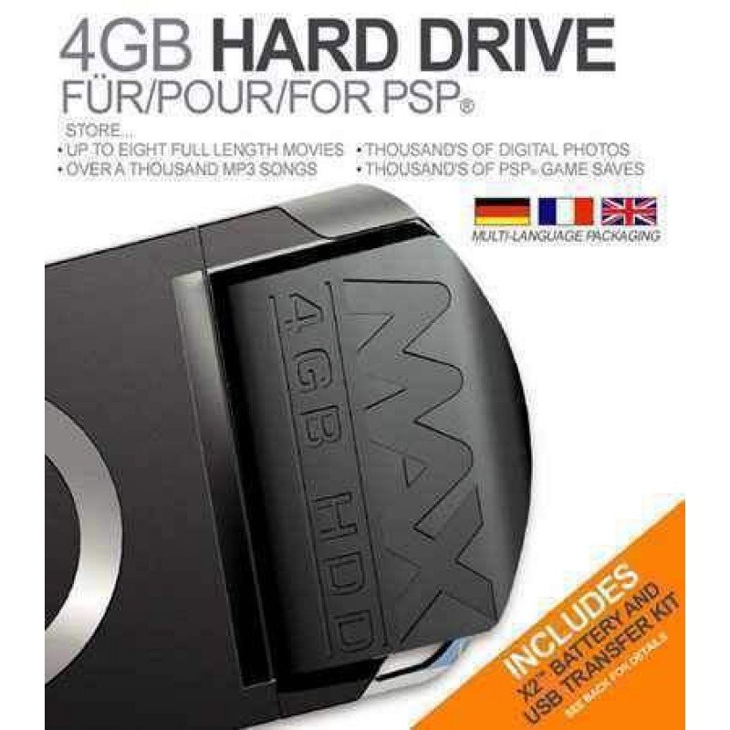 MEMORY 4Gb HARD DRIVE & X2 BATTERY (PSP 1000)