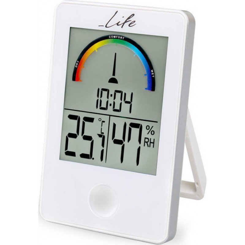 LIFE WES-101 THERMOMETER WITH HUMIDITY WHITE ΘΕΡΜΟΜΕΤΡΟ ΥΓΡΟΜΕΤΡΟ ΛΕΥΚΟ iTEMP