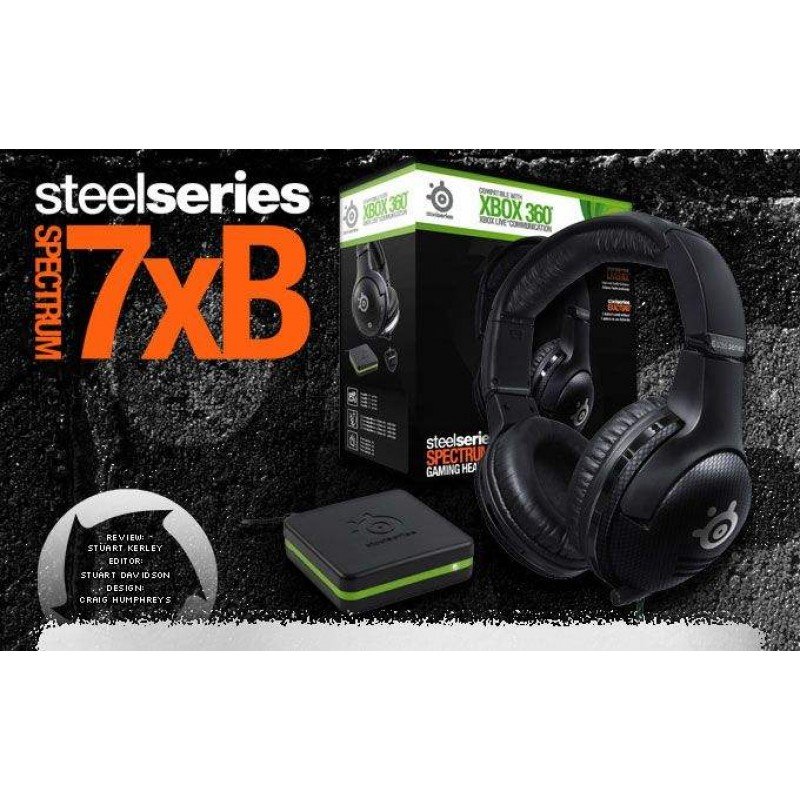 HEADSET FULLSIZE MULTIMEDIA WIRELESS  BLACK STEELSERIES SPECTRUM 7XB ΑΚΟΥΣΤΙΚΑ & ΜΙΚΡΟΦΩΝΟ 61262 (360)